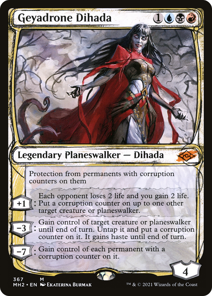 Geyadrone Dihada (Showcase) (MH2-367)  Foil - Modern Horizons 2: (Showcase)
