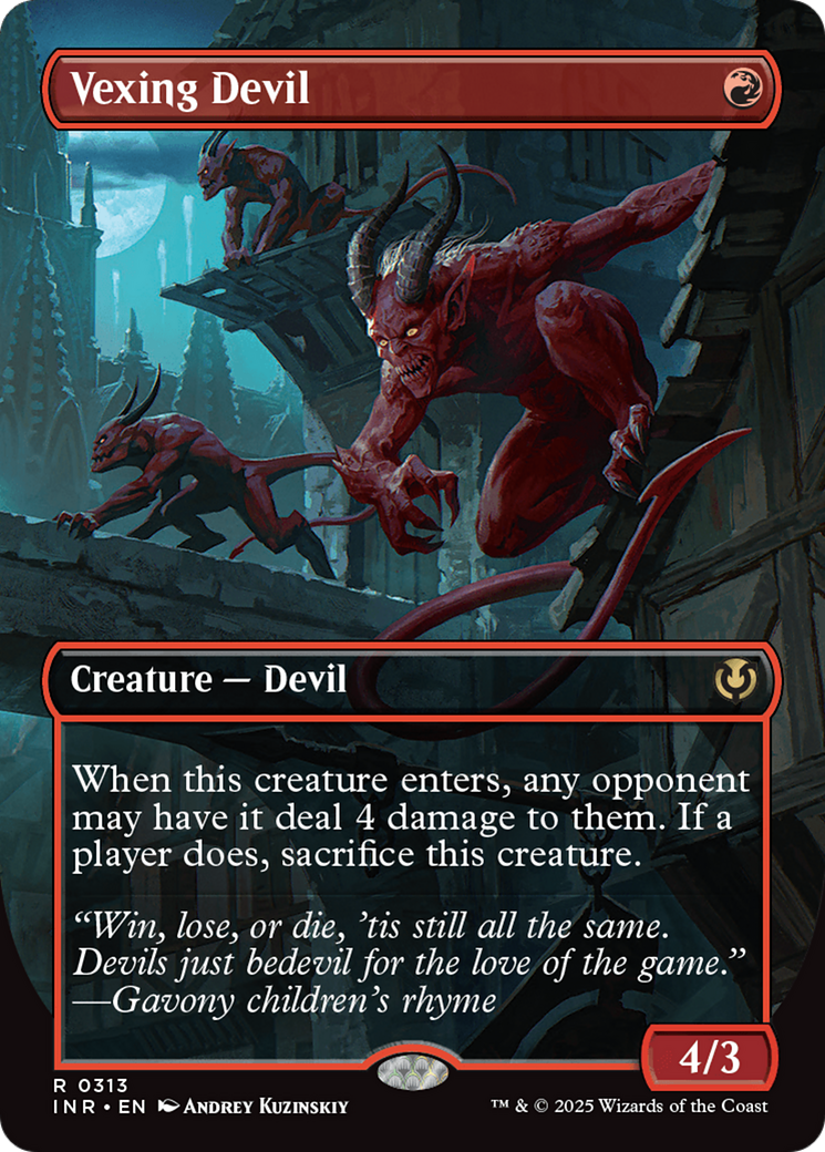 Vexing Devil (Borderless) (INR-313)  Foil - Innistrad Remastered