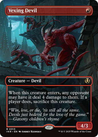 Vexing Devil (Borderless) (INR-313)  Foil - Innistrad Remastered