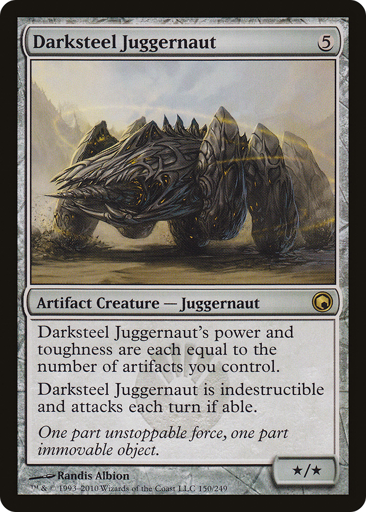 Darksteel Juggernaut (SOM-150)  Foil - Scars of Mirrodin