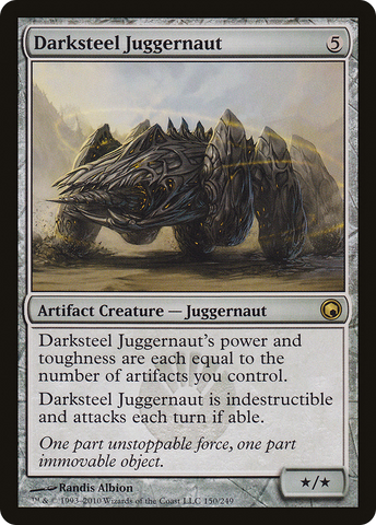 Darksteel Juggernaut (SOM-150)  Foil - Scars of Mirrodin