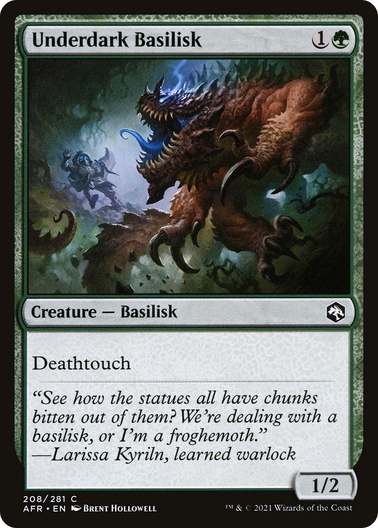 Underdark Basilisk (AFR-208)  Foil - Adventures in the Forgotten Realms