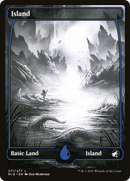 Island (271) (MID-271) - Innistrad: Midnight Hunt: (Full Art, Showcase)
