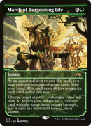 March of Burgeoning Life (Showcase) (NEO-393)  - Kamigawa: Neon Dynasty: (Showcase)