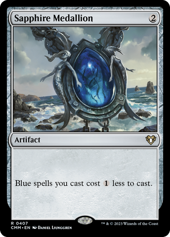 Sapphire Medallion (CMM-407)  - Commander Masters
