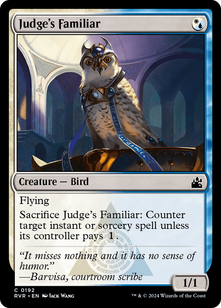 Judge's Familiar (RVR-192)  Foil - Ravnica Remastered