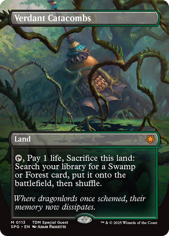 Verdant Catacombs (Borderless) (SPG-113)  Foil - Special Guests