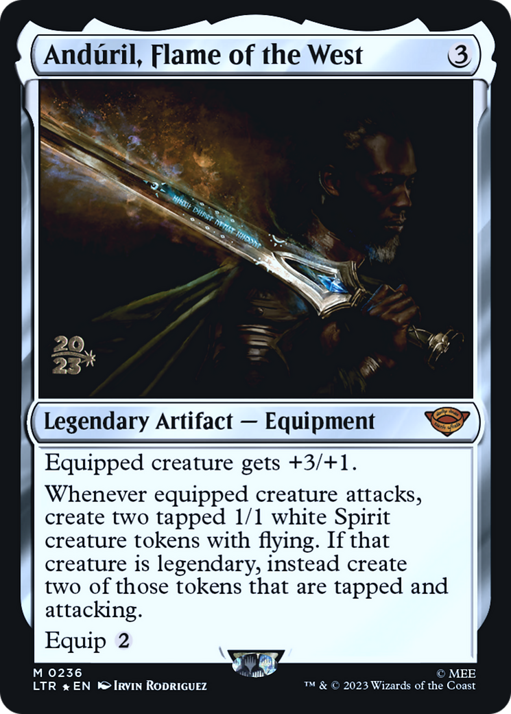 Anduril, Flame of the West (PRE-236)  Foil - Tales of Middle-earth Promos