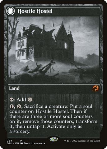 Hostile Hostel (DBL-264)  Foil - Innistrad: Double Feature: (Double Faced Transform)
