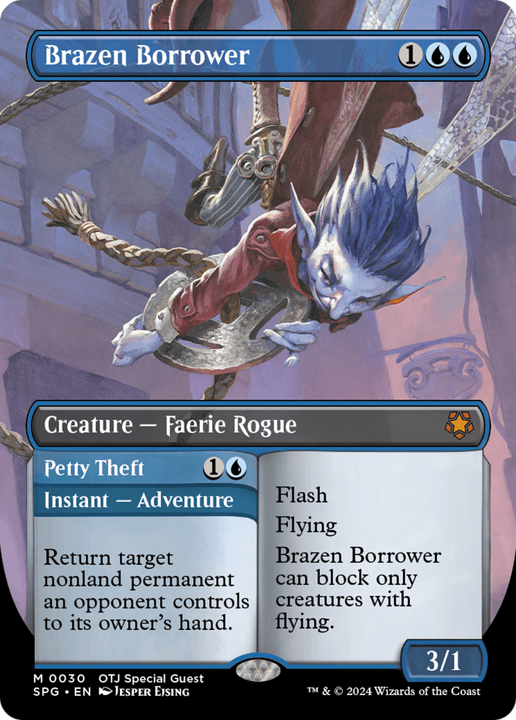 Brazen Borrower (Borderless) (SPG-030)  Foil - Special Guests