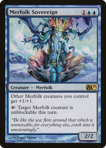 Merfolk Sovereign (M11-065)  Foil - Magic 2011