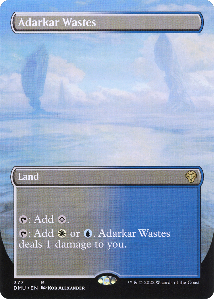 Adarkar Wastes (Borderless) (DMU-377)  - Dominaria United