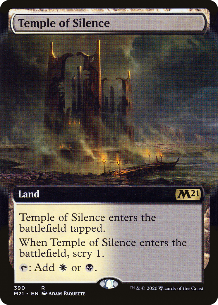 Temple of Silence (Extended Art) (M21-390)  - Core Set 2021: (Extended Art)