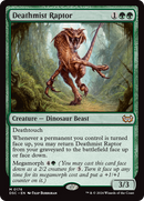 Deathmist Raptor (DSC-176)  - Duskmourn: House of Horror Commander