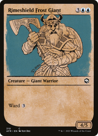 Rimeshield Frost Giant (Showcase) (AFR-310)  Foil - Adventures in the Forgotten Realms: (Showcase)