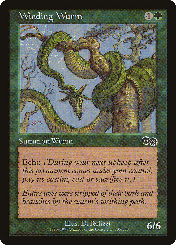 Winding Wurm (USG-285)  - Urza's Saga