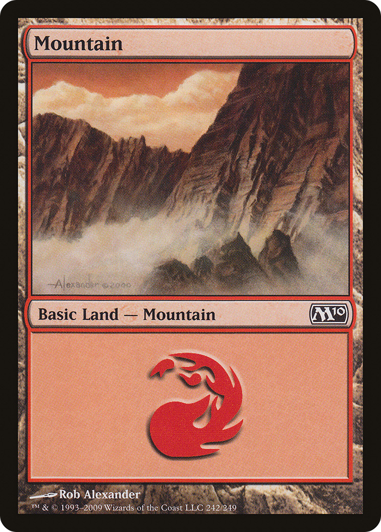 Mountain (242) (M10-242)  Foil - Magic 2010