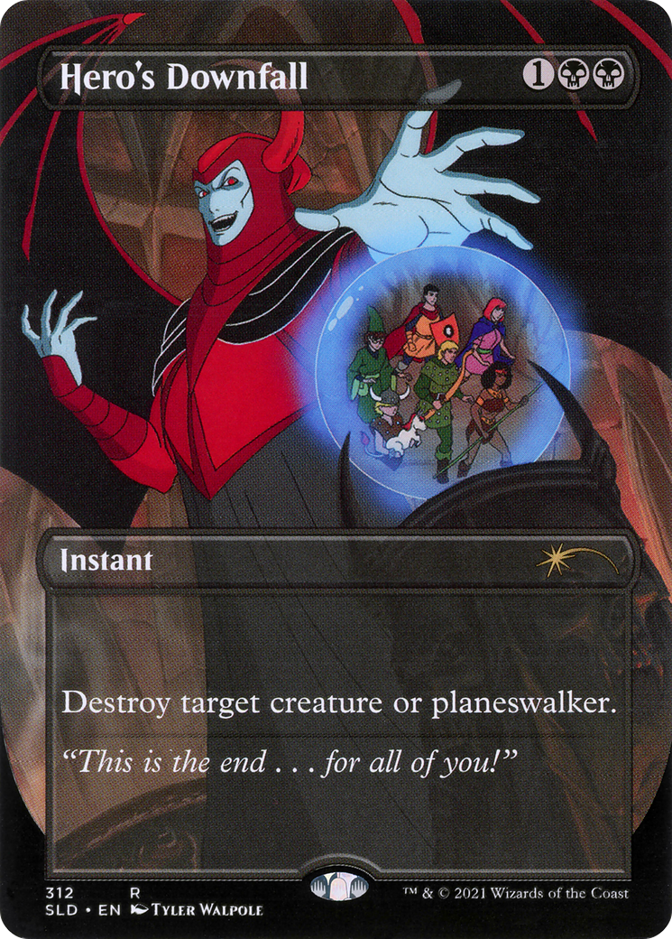 Hero's Downfall (SLD-312)  - Secret Lair Drop (Borderless)