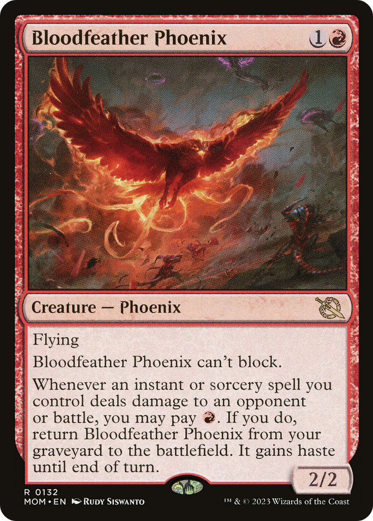 Bloodfeather Phoenix (MOM-132)  - March of the Machine