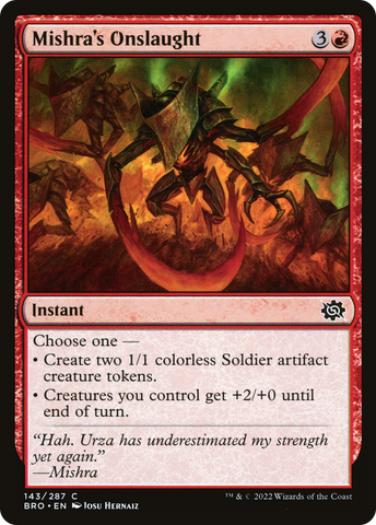 Mishra's Onslaught (BRO-143)  - The Brothers' War