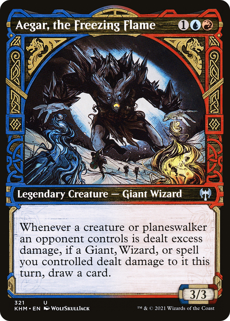 Aegar, the Freezing Flame (Showcase) (KHM-321)  Foil - Kaldheim
