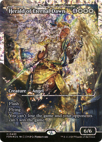 Herald of Eternal Dawn (FDN-433) - Foundations: (Showcase) Foil