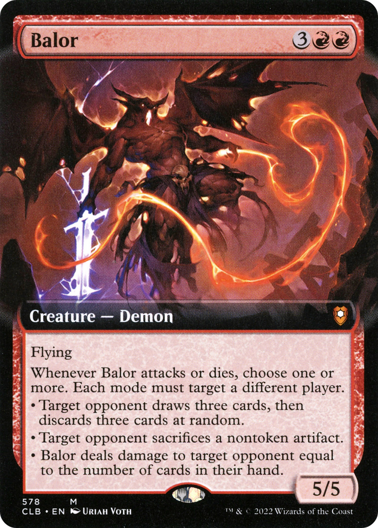 Balor (Extended Art) (CLB-578)  Foil - Commander Legends: Battle for Baldur's Gate: (Extended Art)