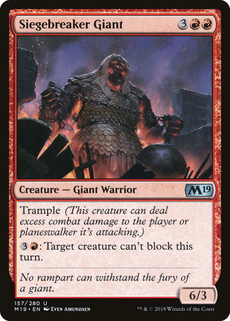 Siegebreaker Giant (M19-157)  - Core Set 2019