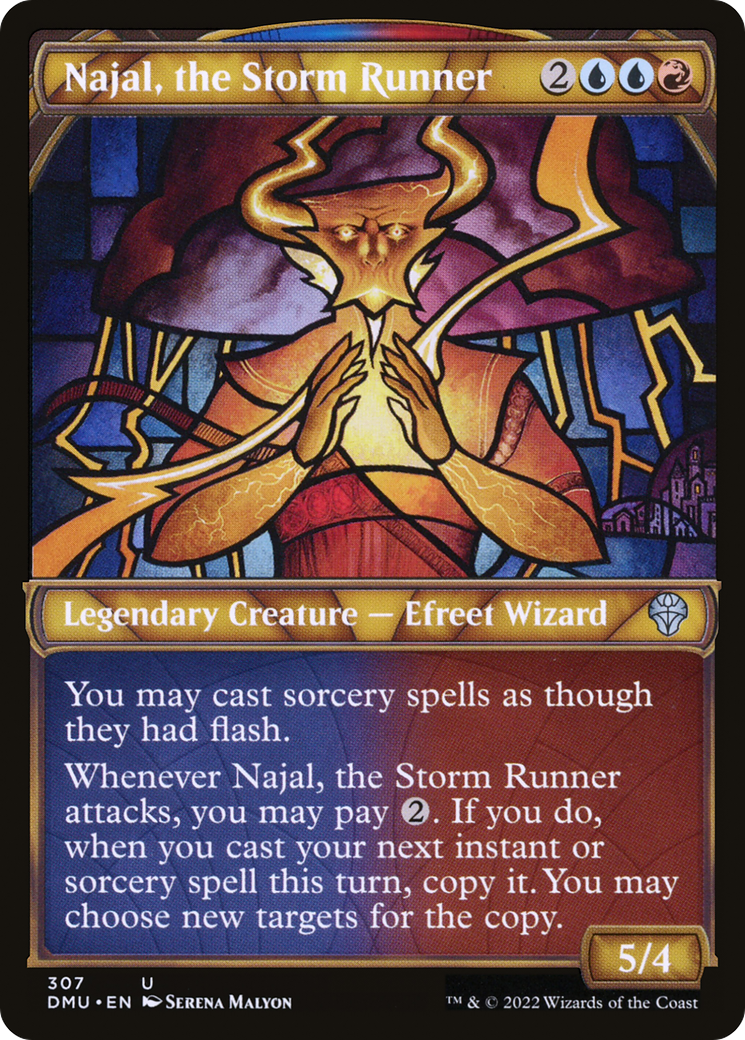 Najal, the Storm Runner (Showcase) (DMU-307)  Foil - Dominaria United: (Showcase)