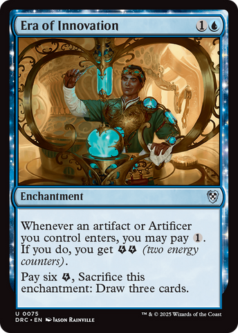 Era of Innovation (DRC-075)  - Commander: Aetherdrift: (enchantment)
