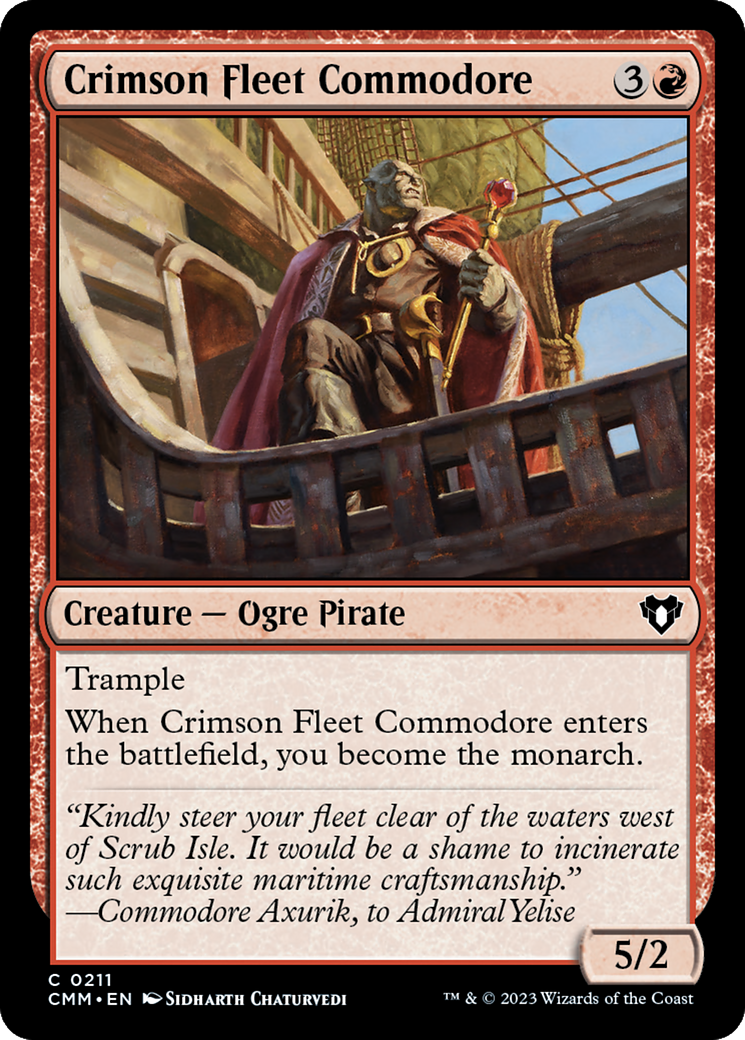 Crimson Fleet Commodore (CMM-211)  - Commander Masters