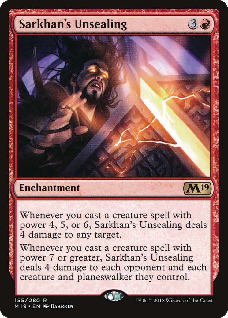 Sarkhan's Unsealing (M19-155)  - Core Set 2019