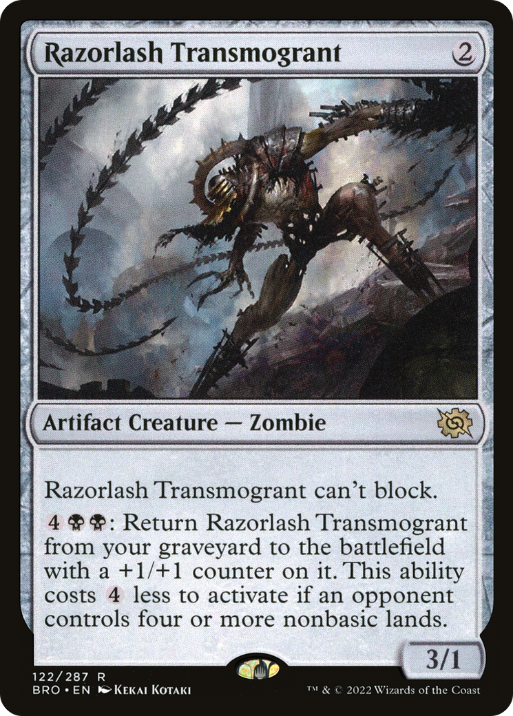 Razorlash Transmogrant (BRO-122)  Foil - The Brothers' War