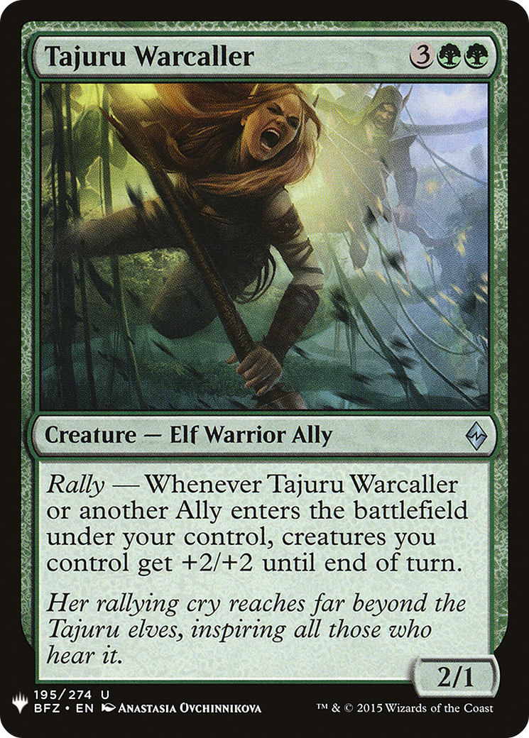 Tajuru Warcaller (LIST-195)  - The List