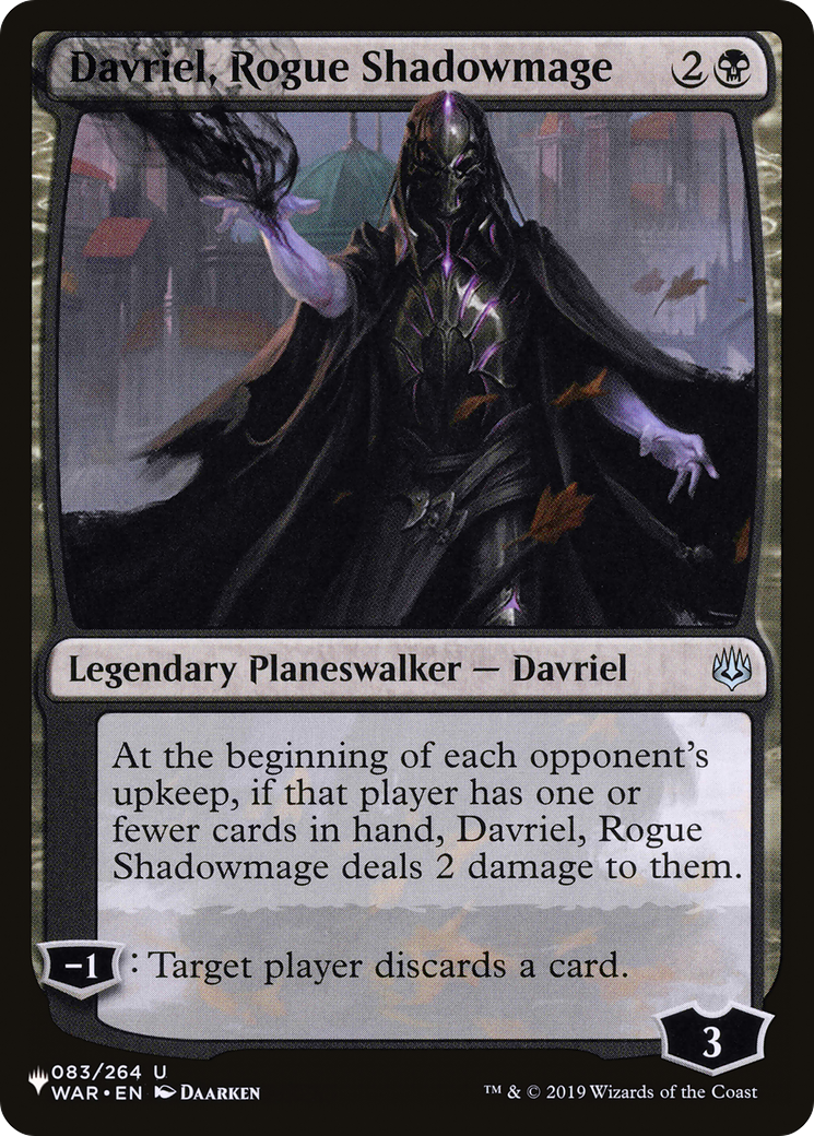 Davriel, Rogue Shadowmage (LIST-WAR-83)  - The List