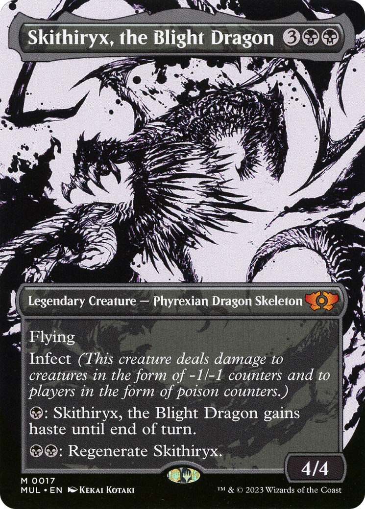Skithiryx, the Blight Dragon (MUL-017)  - Multiverse Legends: (Showcase) (Borderless)