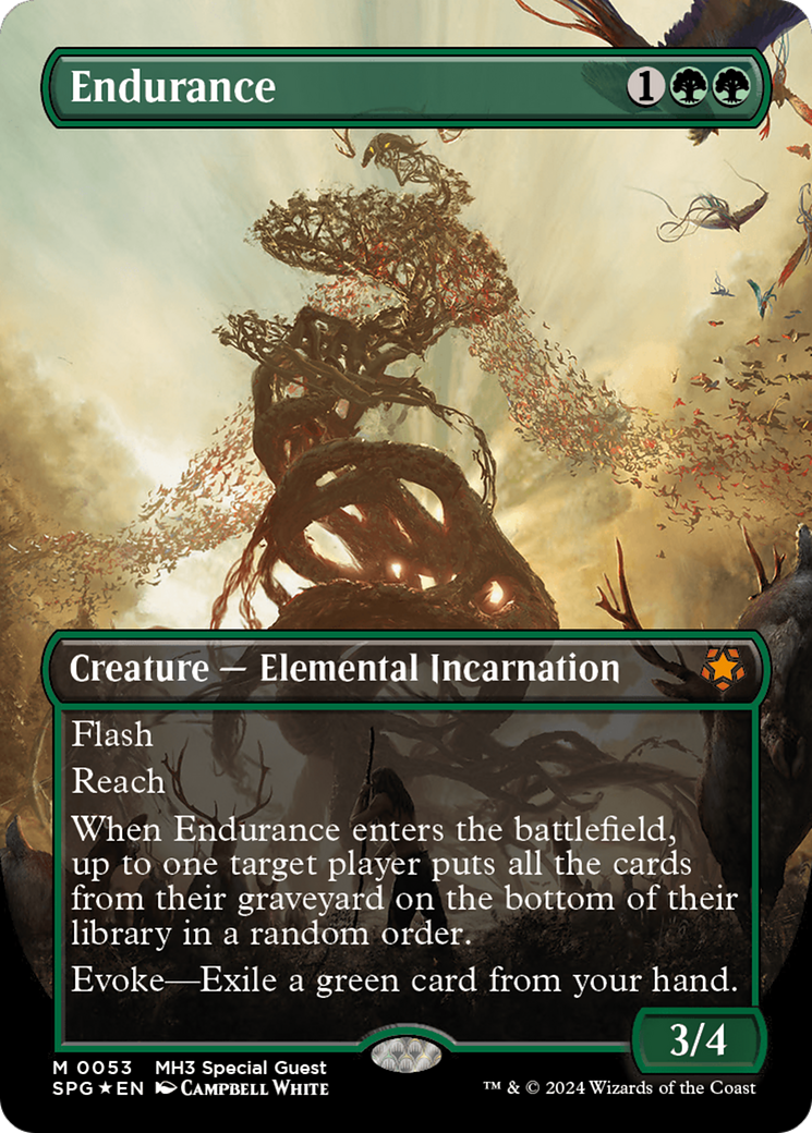 Endurance (Borderless) (Textured Foil) (SPG-053) - Special Guests (Borderless) Foil
