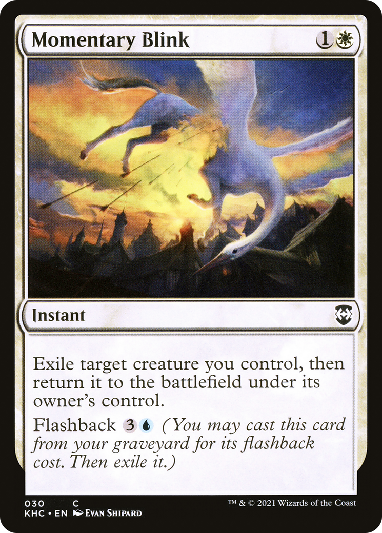 Momentary Blink (KHC-030)  - Kaldheim Commander