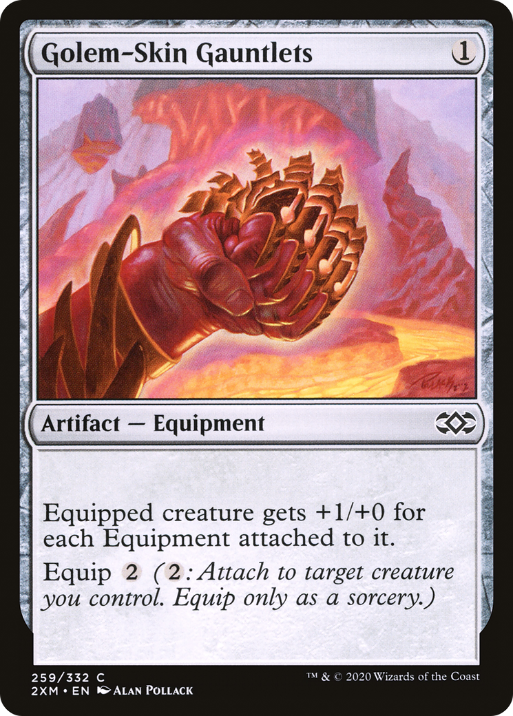 Golem-Skin Gauntlets (2XM-259)  - Double Masters