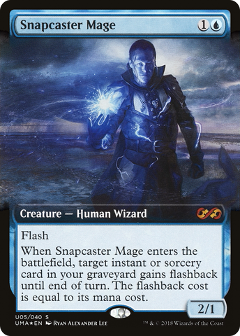 Snapcaster Mage (UMA:BT-U05)  Foil - Ultimate Box Topper: (Extended Art)