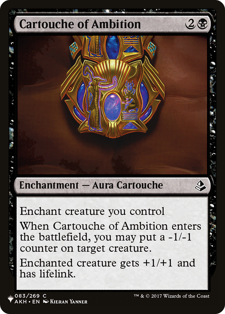 Cartouche of Ambition (LIST-AKH-83)  - The List