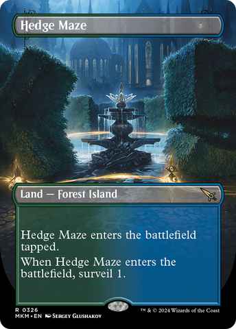 Hedge Maze (Borderless) (MKM-326)  Foil - Murders at Karlov Manor