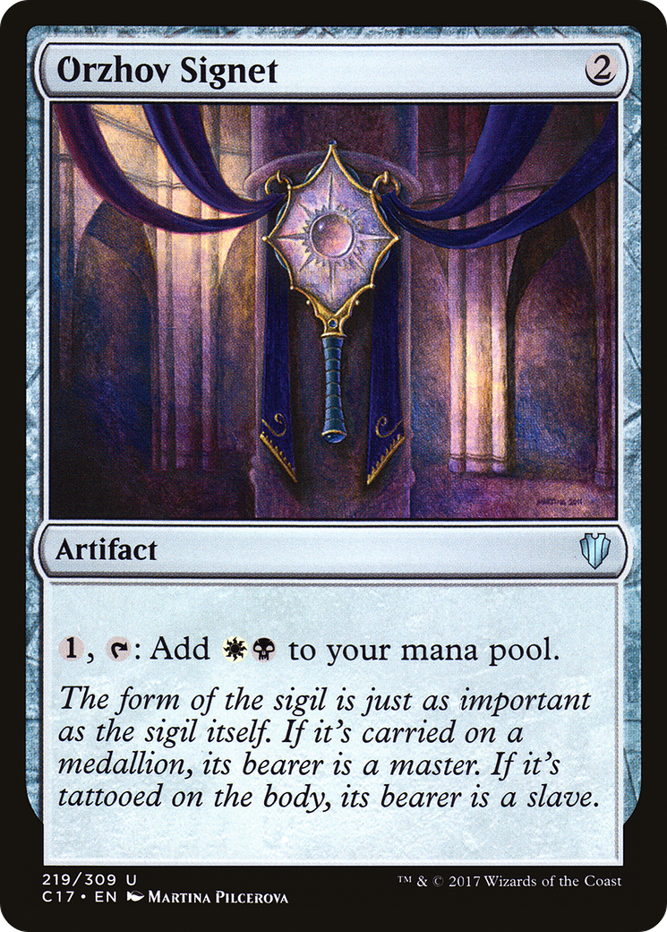 Orzhov Signet (C17-219)  - Commander 2017