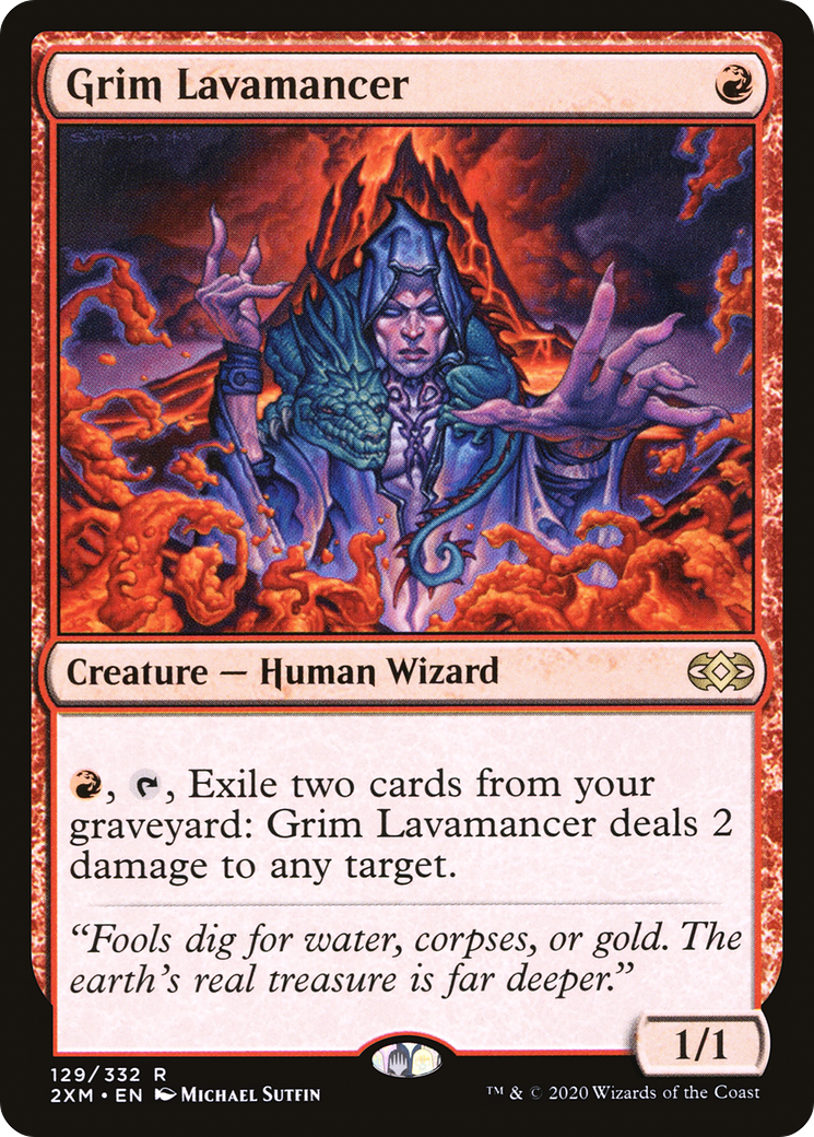 Grim Lavamancer (2XM-129)  - Double Masters