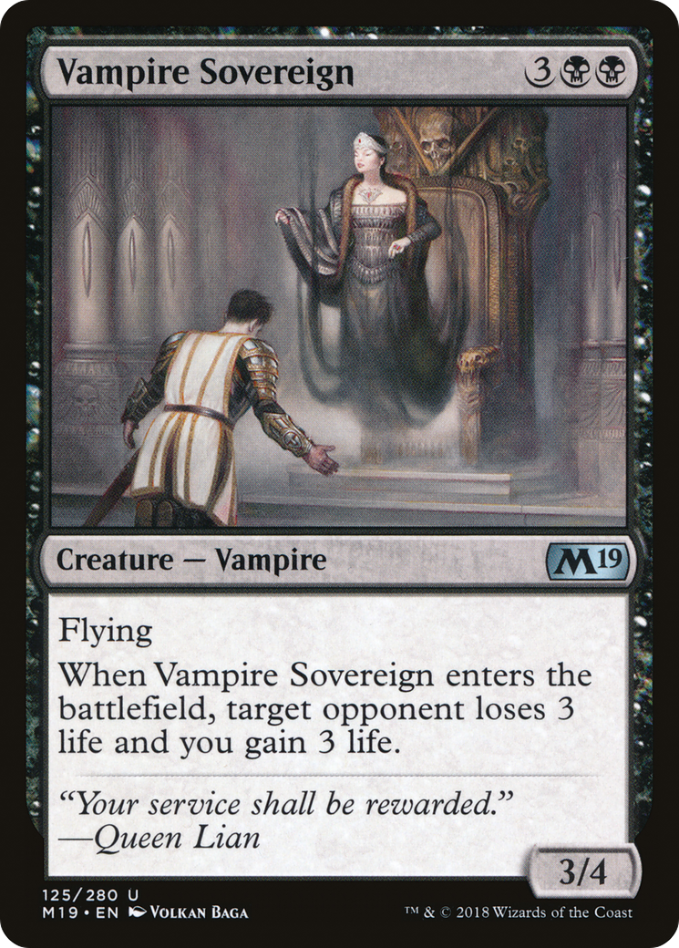 Vampire Sovereign (M19-125)  Foil - Core Set 2019