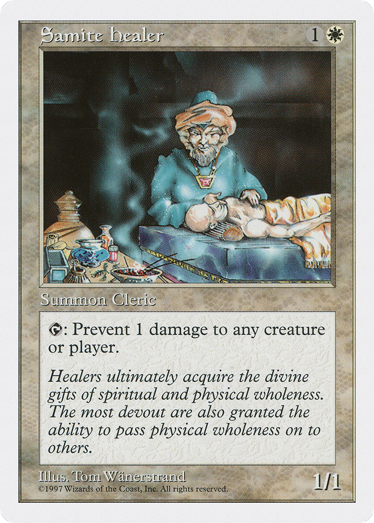 Samite Healer (5ED-)  - Fifth Edition
