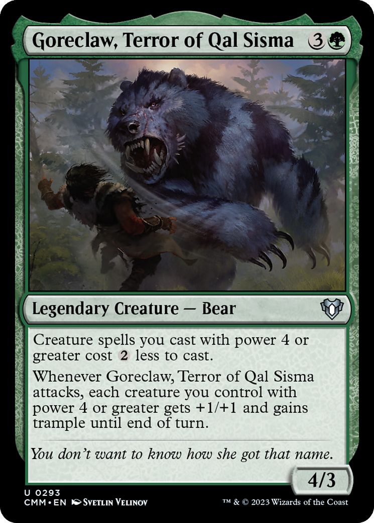 Goreclaw, Terror of Qal Sisma (CMM-293)  Foil - Commander Masters