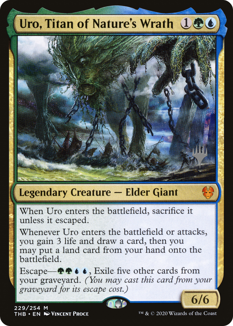 Uro, Titan of Nature's Wrath (PPTHB-229)  Foil - Theros Beyond Death Promos