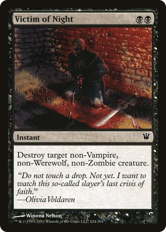 Victim of Night (ISD-124)  Foil - Innistrad