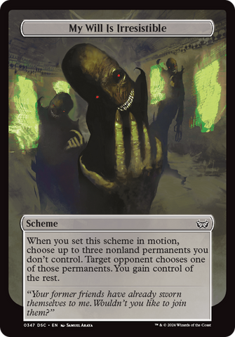 My Will Is Irresistible (Full Art) (A:DSC-347)  - Duskmourn: House of Horror Commander